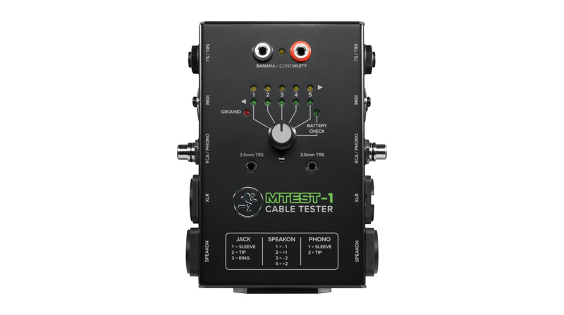 MACKIE M TEST 1 - Tester kabli audio