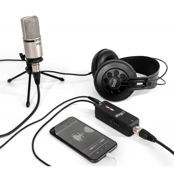 IK iRig PRE 2 - Interfejs audio iOS/ Android/ DSLR