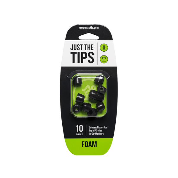 Mackie MP Series Small Foam BK Tips Kit -  Nakładki piankowe do monitorów dousznych, Małe