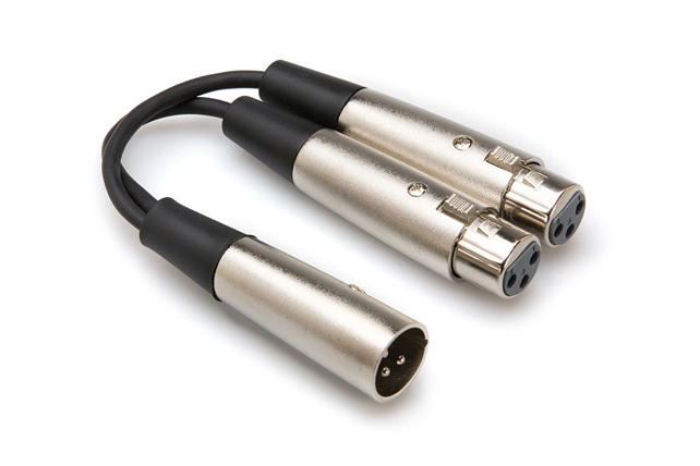 Hosa - Kabel typu Y 2 x XLRf - XLRm