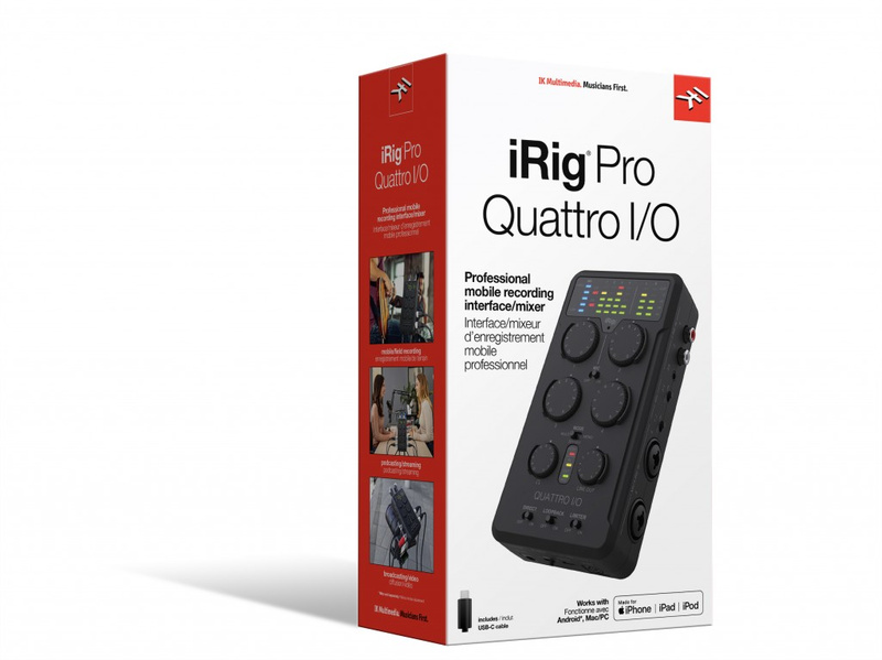 IK iRig Pro Quattro I/O Deluxe - Przenośny rejestrator