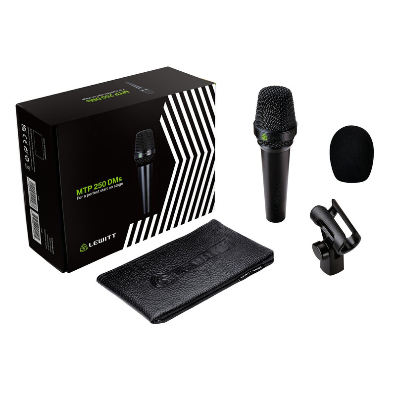 LEWITT MTP 250 DMs – dynamiczny mikrofon z wyłącznikiem