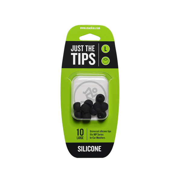 Mackie MP Series Large Silicone BK Tips Kit - Nakładki silikonowe do monitorów dousznych, Duże