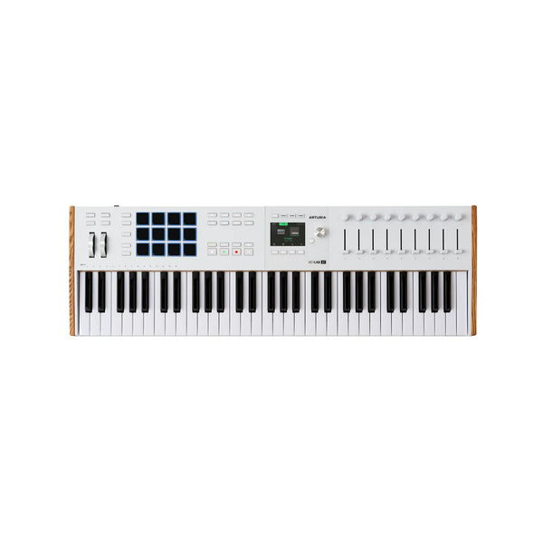 ARTURIA KeyLab 61 mk3 White – kontroler MIDI z ekranem i DAW integracją