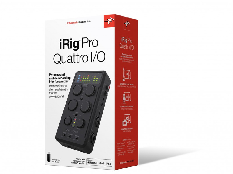 IK iRig Pro Quattro I/O Deluxe - Przenośny rejestrator