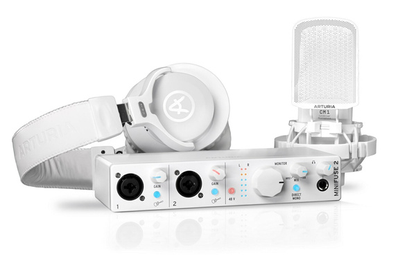 ARTURIA MiniFuse Recording Pack White – zestaw do nagrań z mikrofonem i słuchawkami