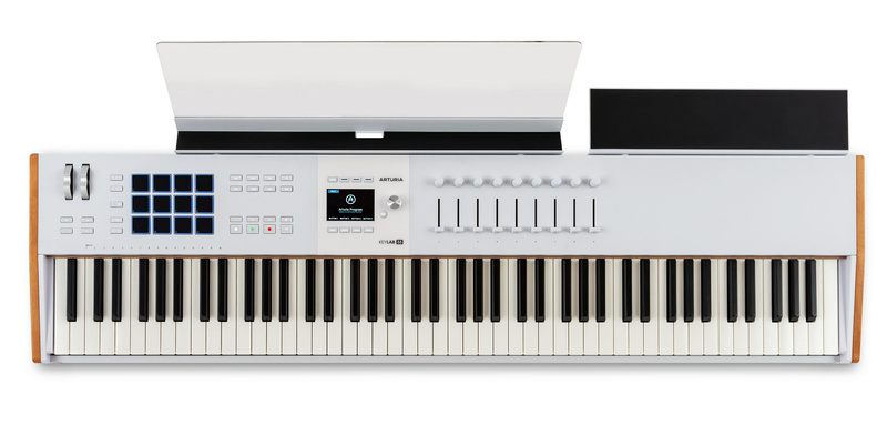 ARTURIA KeyLab 88 mk3 White – kontroler MIDI z hammer action i ekranem