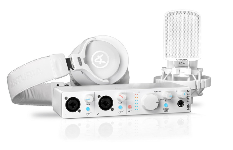 ARTURIA MiniFuse Recording Pack White – zestaw do nagrań z mikrofonem i słuchawkami
