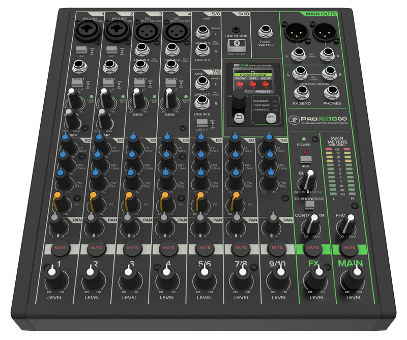Mackie ProFX10 GO - Przenośny mikser z interfejsem USB