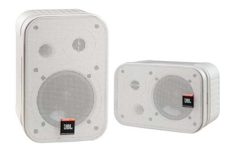 JBL Control 1 Pro-WH - Kompaktowy monitor studyjny, biały
