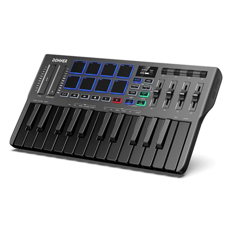 DONNER DMK-25 - Klawiatura sterująca MIDI 25 klawiszy