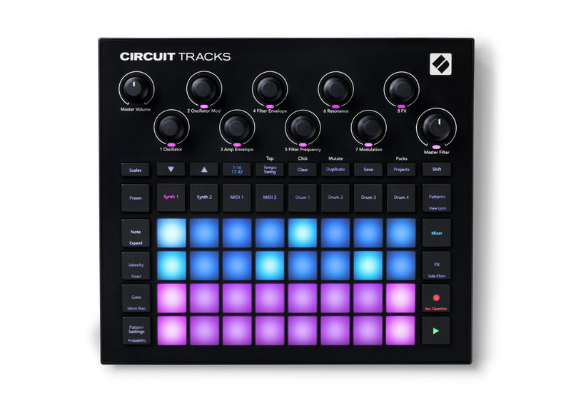 NOVATION Circuit Tracks – groovebox z syntezatorami