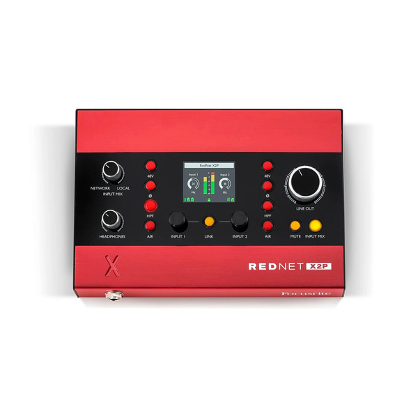 FOCUSRITE X2P – interfejs 2x2 Dante z preampami