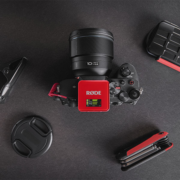 RODE Wireless GO III czerwony - Bezprzewodowy system mikrofonowy
