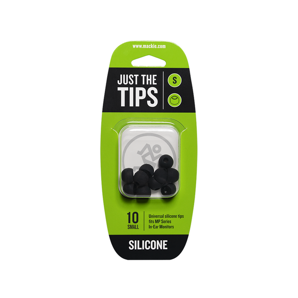 Mackie MP Series Small Silicone BK Tips Kit - Nakładki silikonowe do monitorów dousznych, Małe