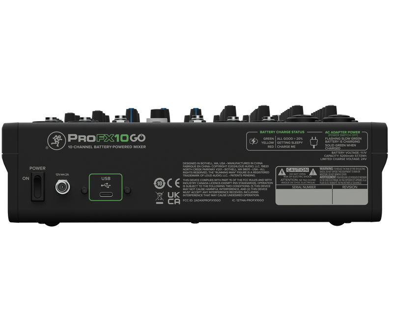 Mackie ProFX10 GO - Przenośny mikser z interfejsem USB