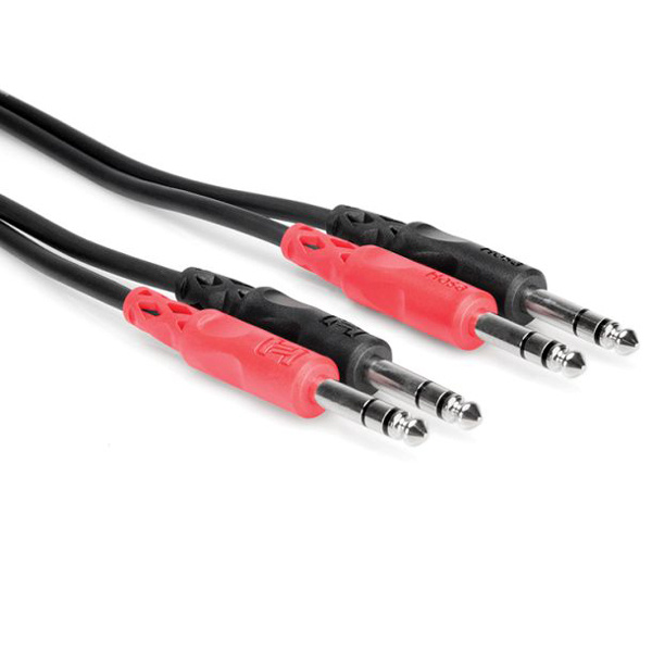 Hosa - Kabel 2 x TRS 6.35mm - 2 x TRS 6.35mm 4m