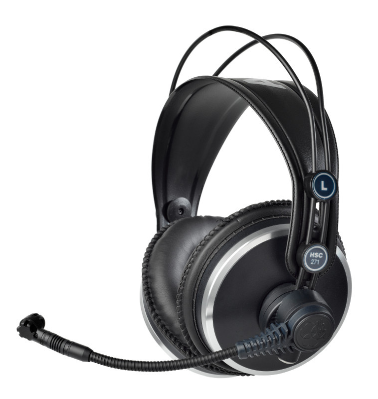 AKG HSC271 - Słuchawki z mikrofonem pojemnościowym, bez kabla