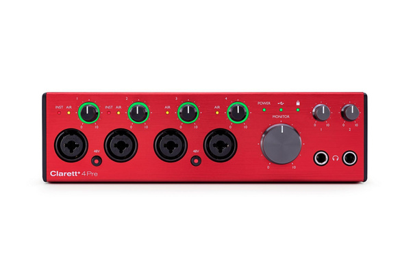 FOCUSRITE Clarett+ 4Pre – interfejs audio USB-C 18x8