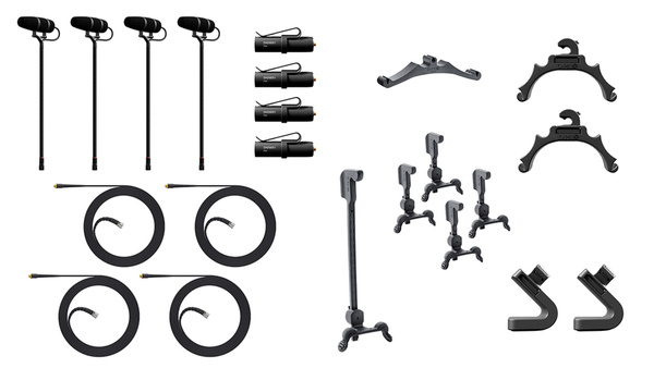 DPA KIT-4099-DP-4C-C - 4099 CORE+ Classic Touring Kit, 4 Mics and accessories, Loud SPL