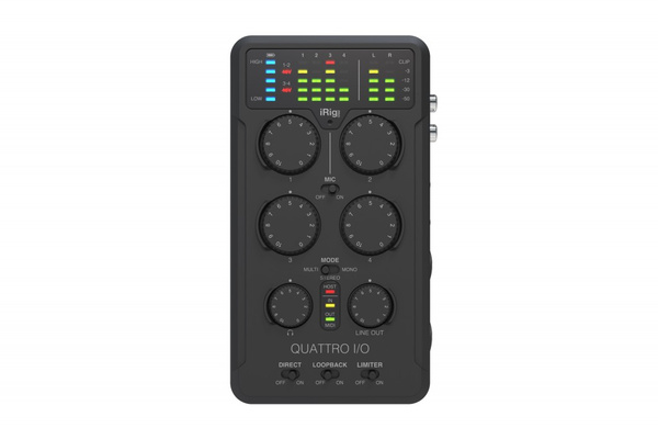 IK iRig Pro Quattro I/O Deluxe - Przenośny rejestrator