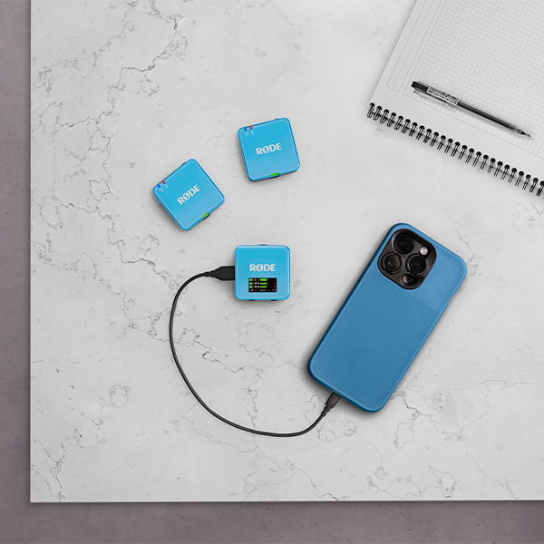 RODE Wireless GO III niebieski - Bezprzewodowy system mikrofonowy