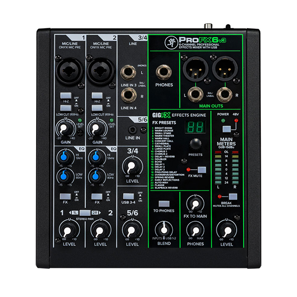 Mackie ProFX6v3 – Mikser analogowy z interfejsem USB