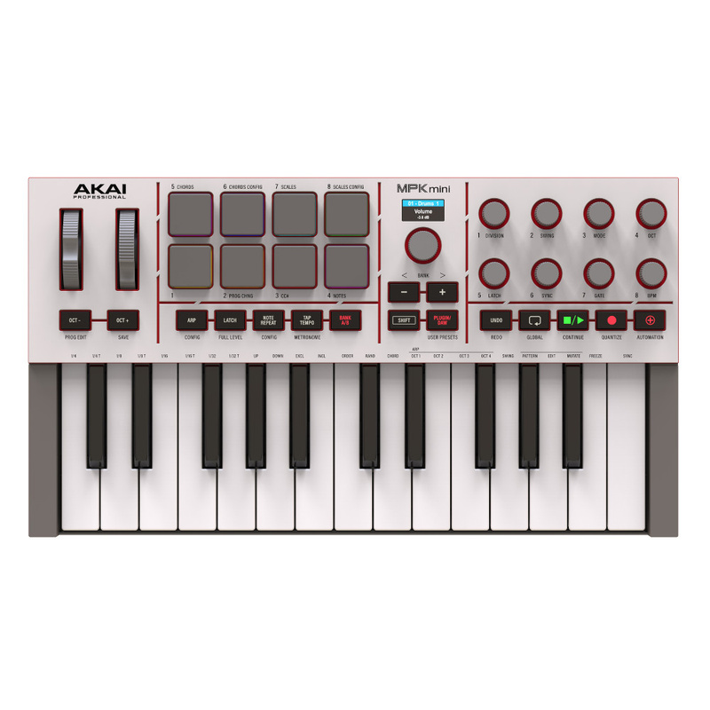 AKAI MPK MINI 4 GREY - Mini klawiatura sterująca
