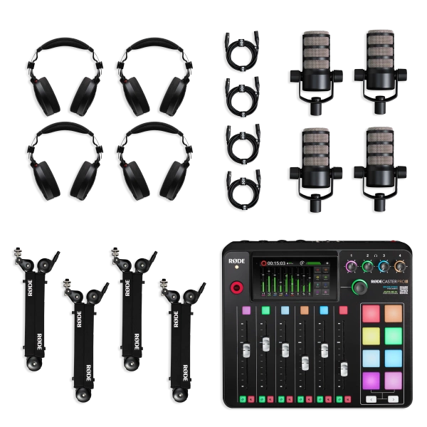 RODE Ultimate Podcaster Bundle Colors - Zestaw z kolorowymi kablami