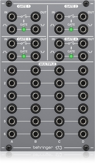 Behringer 173 QUAD GATE/MULTIPLES Moduł syntezatora modularnego