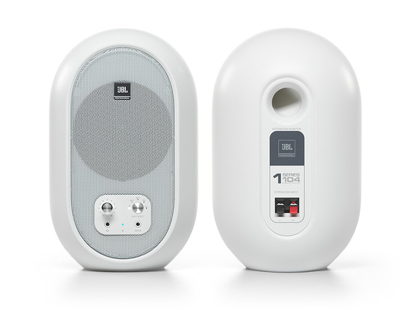 JBL 104SET-BTW - Zestaw aktywnych monitorów studyjnych bliskiego pola, bluetooth, biały