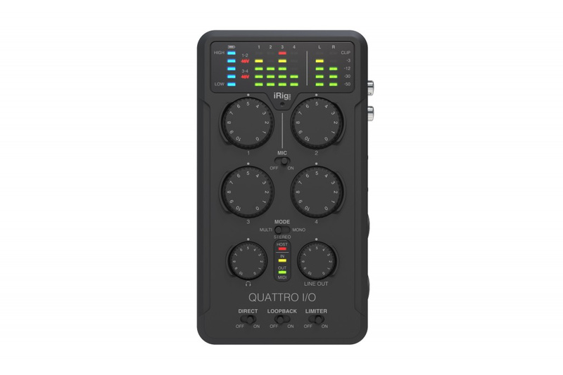 IK iRig Pro Quattro I/O Deluxe - Przenośny rejestrator