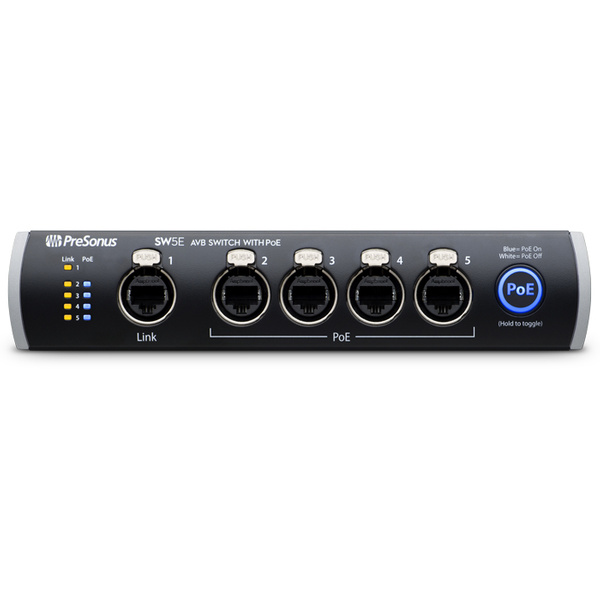 PreSonus SW5E - 5-portowy switch AVB z PoE