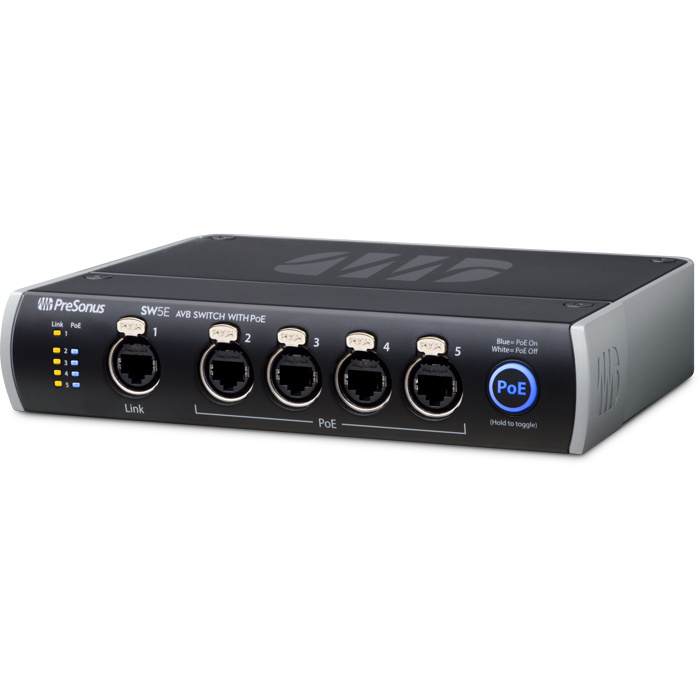 PreSonus SW5E - 5-portowy switch AVB z PoE