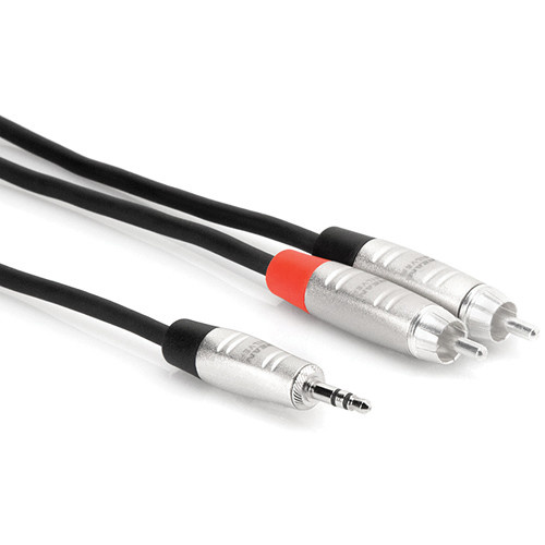 Hosa - Kabel PRO TRS 3.5mm - 2 x RCA 1.8m