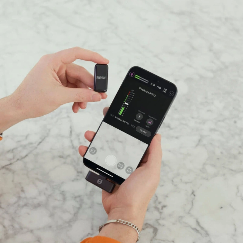 RODE Wireless Micro USB-C czarny - Mikrofon bezprzewodowy do smartphonów