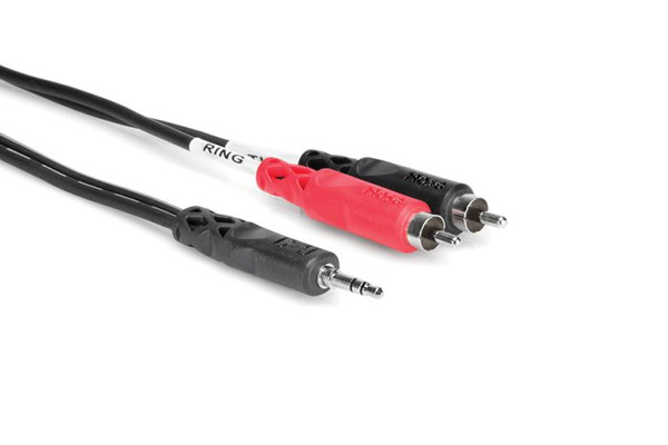 Hosa - Kabel breakout TRS R 3.5 - 2 x RCA 1.8m