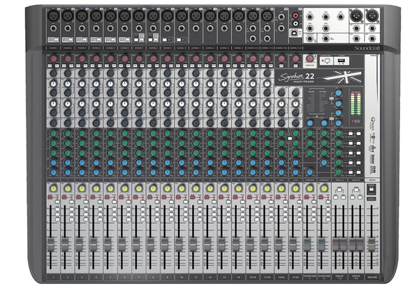 Soundcraft Signature 22MTK - Analogowa konsoleta mikserska, USB 24 in x 22 out