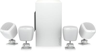 Tannoy SAT SUB 4PACK-WH Zestaw głośników - 4 głośniki satelitarne 2.5"+ 6.5" subwoofer do zastosowań komercyjnych (białe)