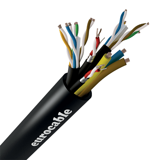 Link CVS LK2CAT6SF 12/3 AD2 - Hybrid overall shielded cable 2xCat.6 F/UTP + 2x Dig lines + 3x 12AWG