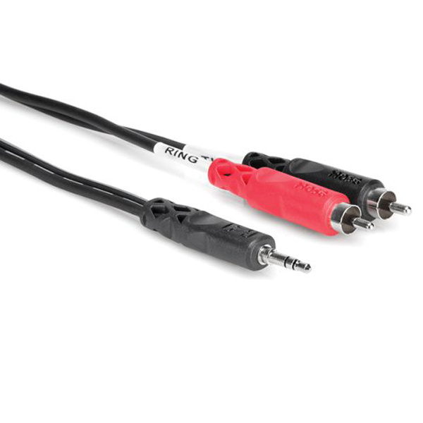 Hosa - Kabel breakout TRS 3.5 - 2 x RCA 0.91m