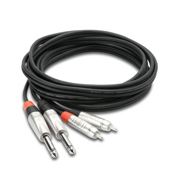 Hosa - Kabel PRO 2 x TS 6.35mm - 2 x RCA 3m